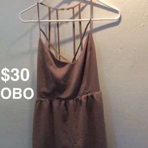 Nude/pink Charlotte Russe romper
